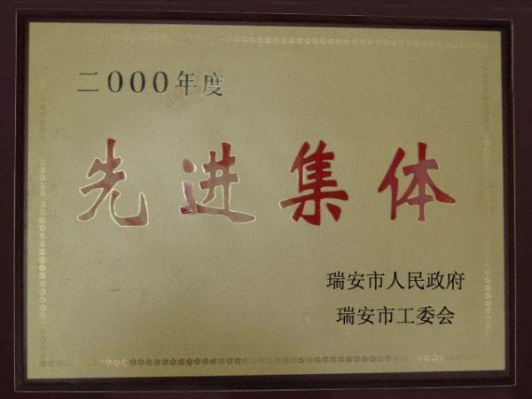 2000年度先進(jìn)集體